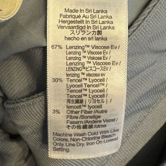 MADEWELL The Neale Straight-Leg Pant in Drapeweave Gray Blue Women’s Size 0 - Picture 10 of 11